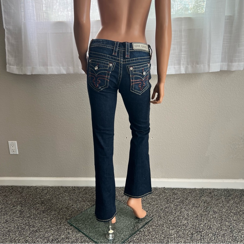 ROCK REVIVAL Alivia Dark Blue Jeans - Picture 13 of 14